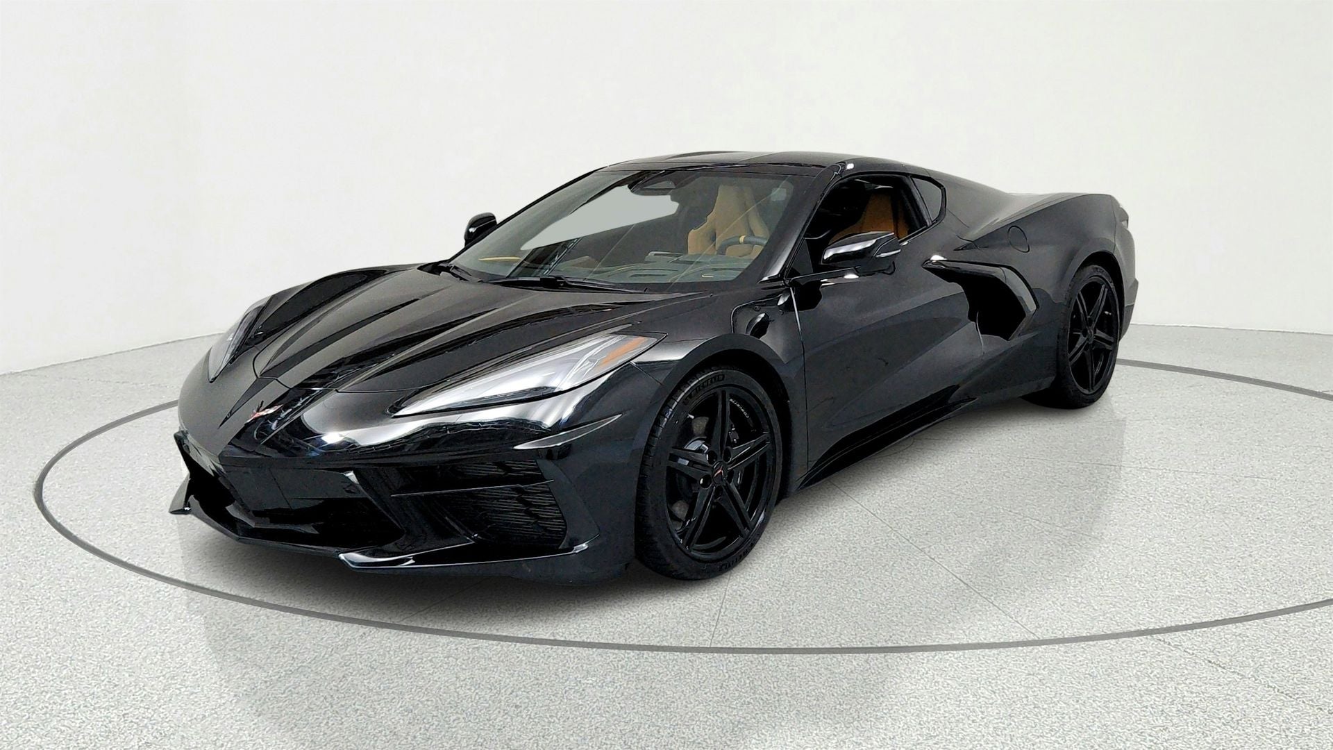2026 Chevrolet Corvette Stingray 2LT in Black — front three-quarter view