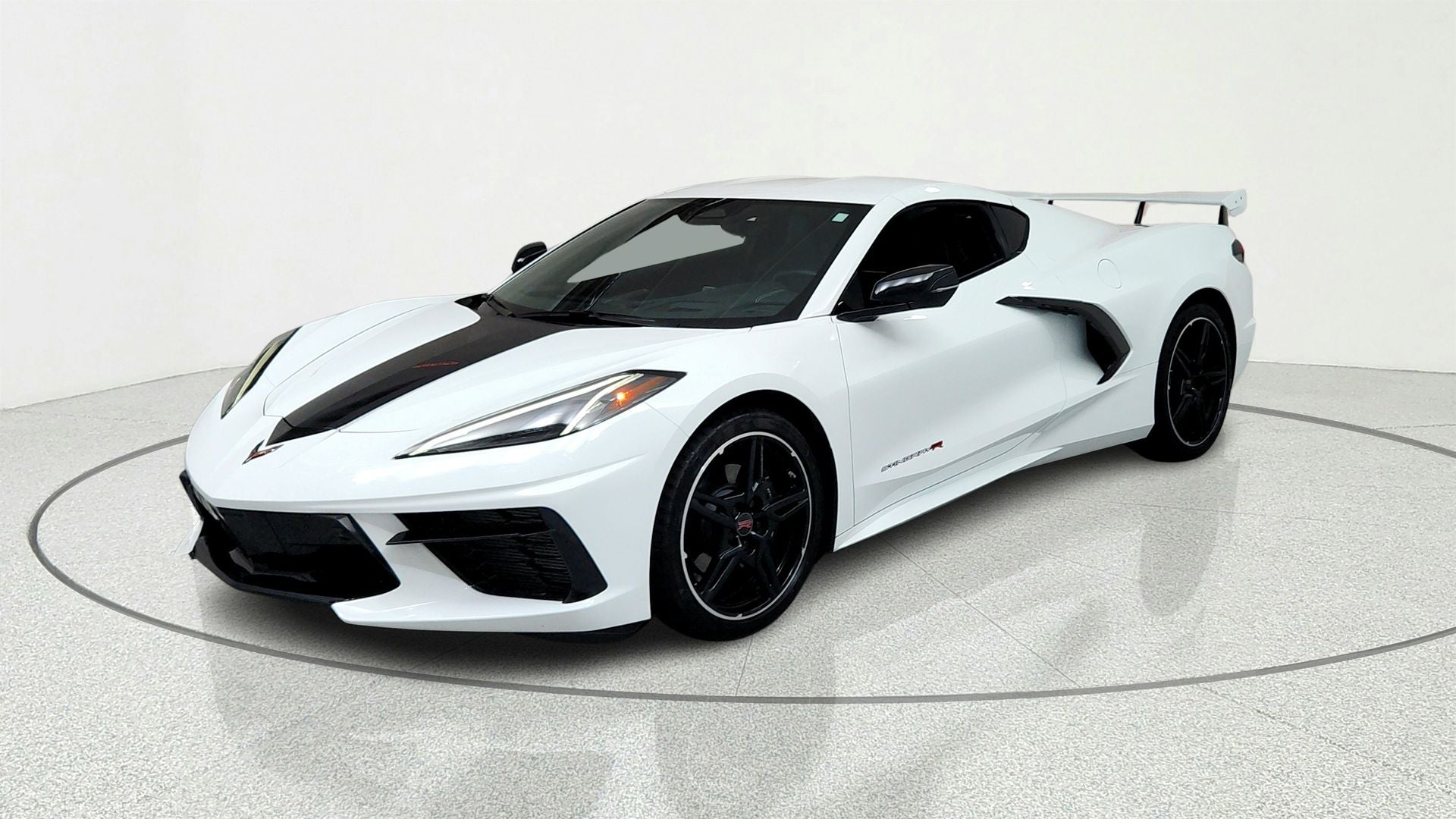 2024 Chevrolet Corvette Stingray 2LT in Arctic White — front three-quarter view