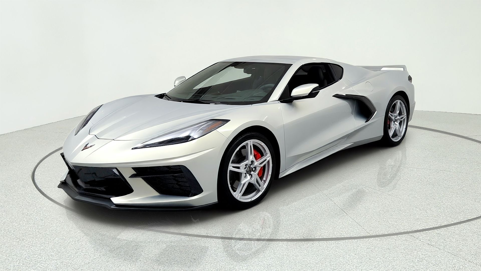 2023 Chevrolet Corvette Stingray 3LT in Silver Flare Metallic — front three-quarter view