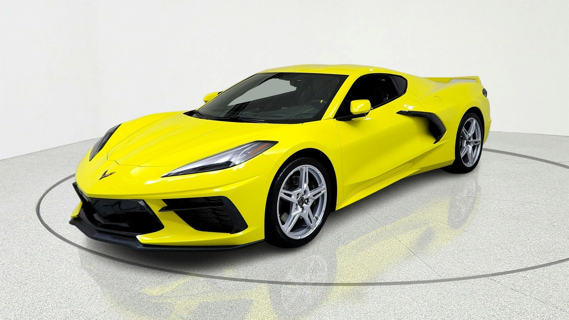 2023 Chevrolet Corvette Stingray 3LT in Yellow Metallic — front three-quarter view