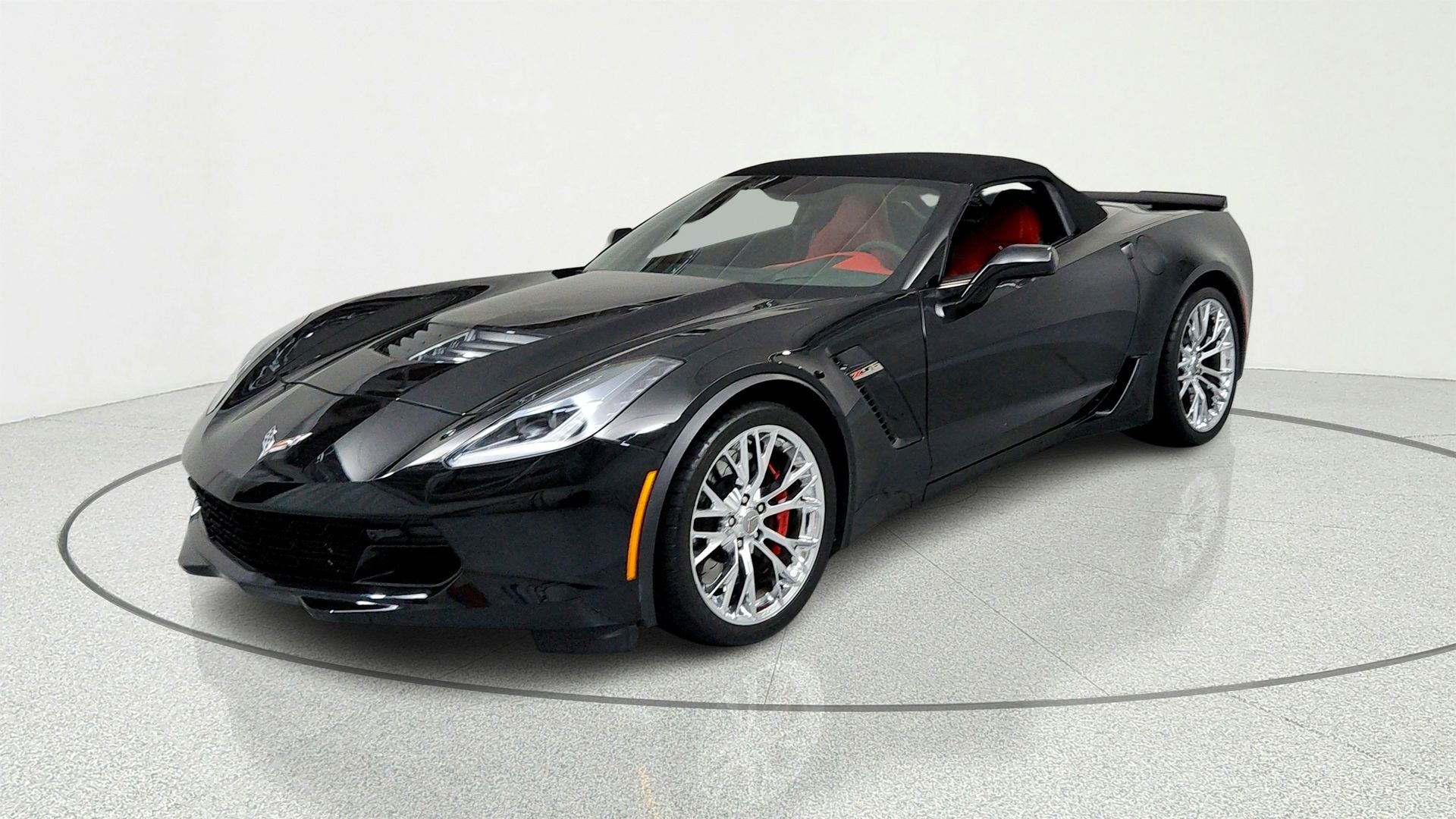 2018 Chevrolet Corvette Z06 3LZ in Black — front three-quarter view
